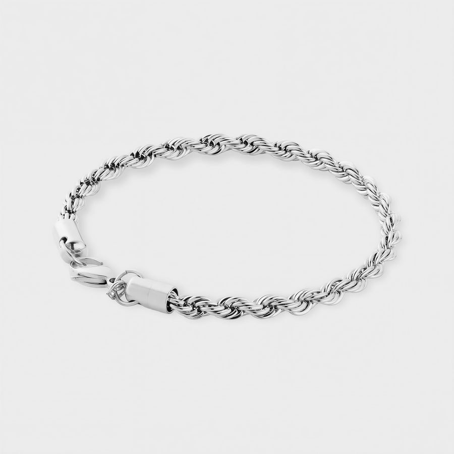 Rope Bracelet (Silver) 5Mm