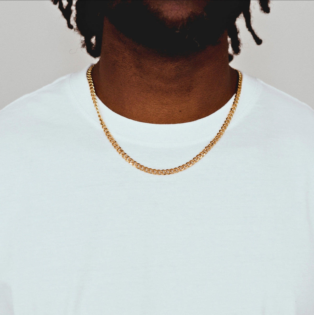 CUBAN (GOLD) 4MM — model view 1