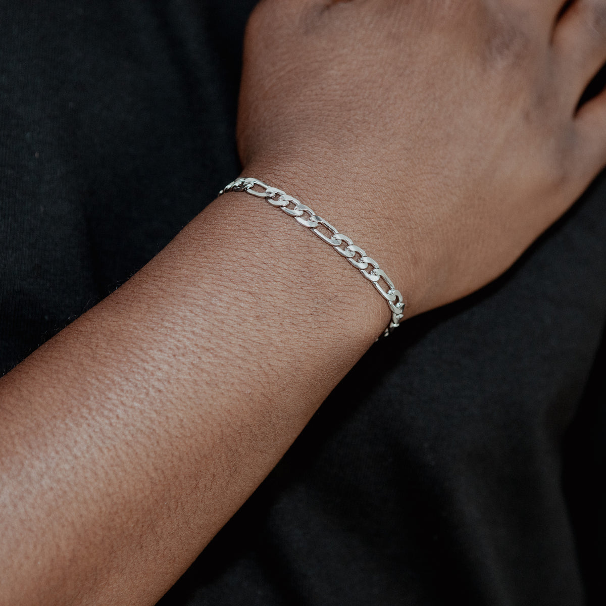 FIGARO BRACELET (SILVER) 5MM — model view 2