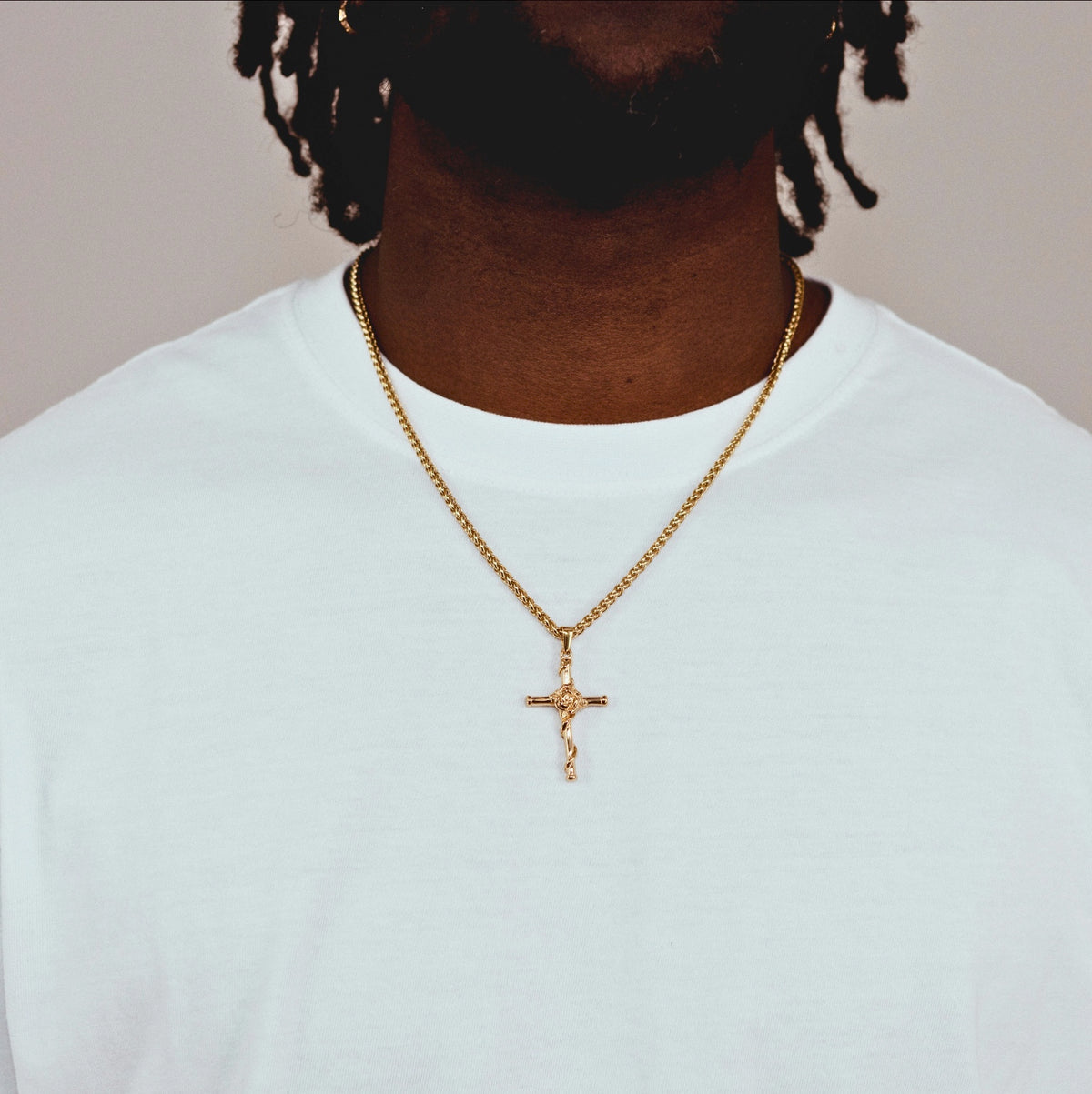 ROSE CROSS (GOLD) — model view 1