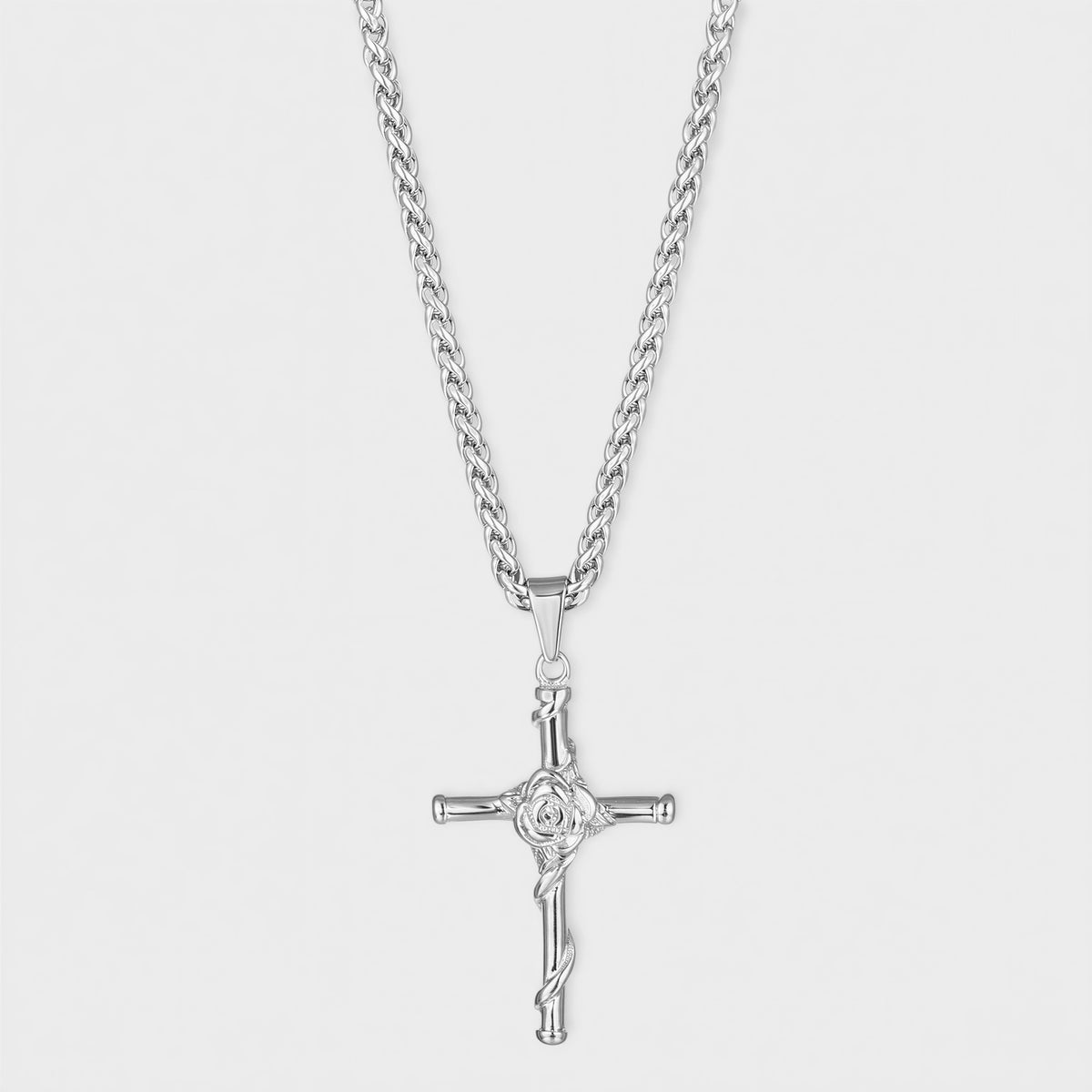 Rose Cross (Silver)