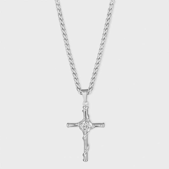 Rose Cross (Silver)