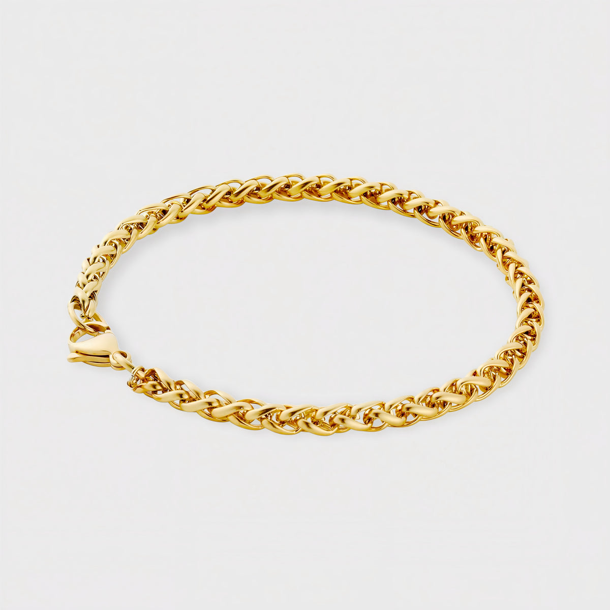 WHEAT BRACELET (GOLD) 5MM — main product image