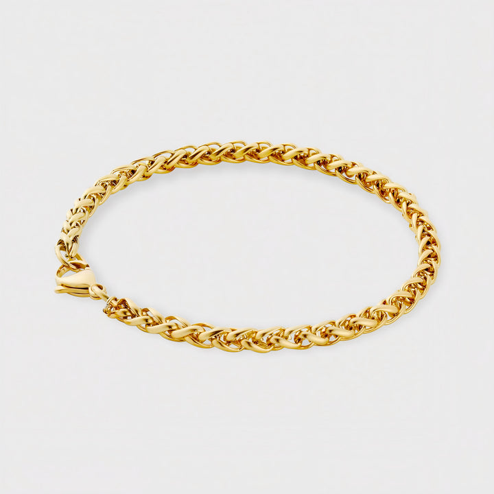 WHEAT BRACELET (GOLD) 5MM — main product image